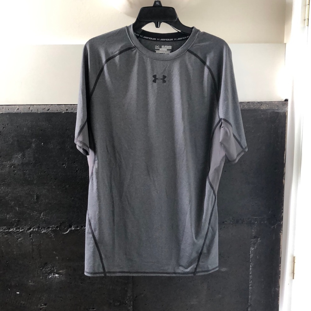 Grey Under Armour Kids Athletic Shirt